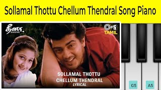 Sollamal Thottu Chellum Thendral Songs Piano Cover By Kavin l Dheena l Ajith Kumar l Yuvan [upl. by Kelcy]