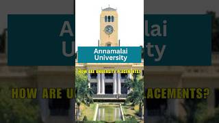 Annamalai University Placements in a glance minutecollegereview annamalai [upl. by Eittah]