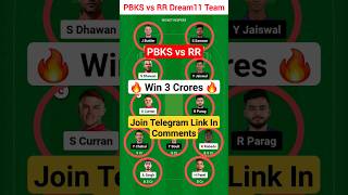 PBKS vs RR Dream11 Prediction  PBKS vs RR IPL Dream11 Team Prediction  Punjab vs Rajasthan Dream11 [upl. by Ahtinak679]