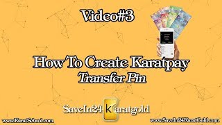 Karatbars International  How To Set Up Your Karatpay Transfer Pin [upl. by Eirrak215]