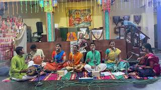 Carnatic Vocal recital by Students of Smt Subshri Mani [upl. by Ahsinev]