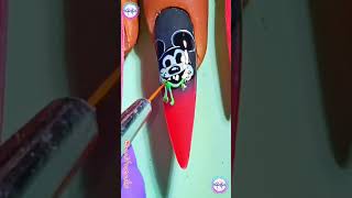 UÑAS ROJAS PARA HALLOWEEN✨🤗 naitanails halloween2024 monster nailperfection feed toxico [upl. by Grath]