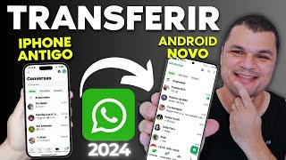 COMO TRANSFERIR CONVERSAS DO WHATSAPP DO IPHONE PARA CELULAR ANDROID SEM APLICATIVO PAGO [upl. by Prisca]