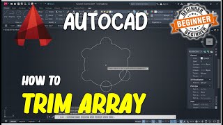 AutoCAD How To Trim Array [upl. by Tnilf]