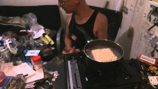 cooking ramen noodles on gasone GS1000 butane stove [upl. by Mori724]