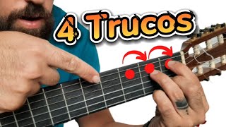 4 GRANDES trucos de ACORDES para guitarra flamenca que TODOS deberian SABER [upl. by Nollid]