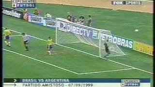 Brasil vs Argentina amistoso 1999 [upl. by Anetsirk]