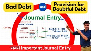 Bad Debt Journal Entry  Bad Debt Recovered  28 Journal Entries Accounting  Class 11 Account [upl. by Ginsburg]