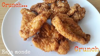 RECETTE poulet tenders KFC 😎 avec une panure sans oeuf svp  fast food [upl. by Ahsirek]