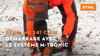 Démarrage avec le système MTronic  STIHL MS 241 CEM [upl. by Redmund]