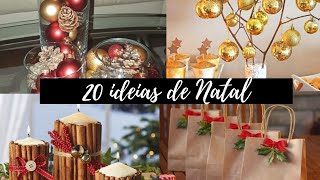 20 IDEIAS DE DECORAÇÃO DE NATAL SIMPLES E BARATA [upl. by Gabriellia]