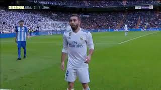 Daniel Carvajal vs Malaga 25112017 [upl. by Schiffman]