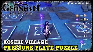 Genshin Impact Koseki Village Pressure Plate Puzzle on Seirai Island [upl. by Orteip436]