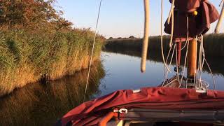 Approaching West Somerton Drascombe Coaster [upl. by Aelram]