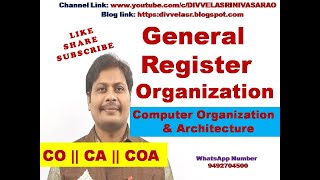 General Register Organization  Computer Organization and Architecture  CO  CA  COA [upl. by Carrie]