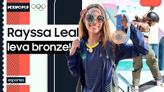 Rayssa Leal declara sua fé em Libras dança e faz história com bronze nas Olimpíadas Paris 2024 [upl. by Nathaniel19]