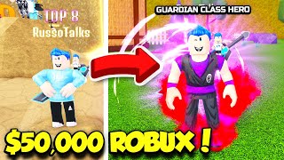 I Spent 50000 ROBUX TO BECOME INSANELY STRONG IN STRONGEST PUNCH SIMULATOR Roblox [upl. by Euqinwahs]