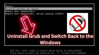 Uninstall Grub and Switch Back to the Windows Bootloader Using CMD [upl. by Otsuj]