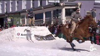 Ski Joring returns to the city of Leadville for its 76th year [upl. by Clement]