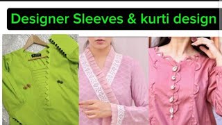 Top 45 Trendy and designer Sleeves and kurti design ideas 2024 for parties MubarkaStyle [upl. by Aniluap]