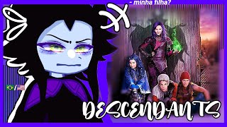 •Villains Disney react to Descendentes• gacha club 🇧🇷🇺🇸 [upl. by Htaeh]