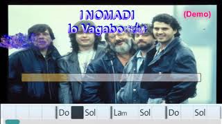 NOMADI  IO VAGABONDO  Demo karaoke NGX con accordi [upl. by Aileek]