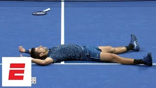 2018 US Open Highlights Novak Djokovic defeats Juan Martín del Potro in straight sets to win  ESPN [upl. by Bundy]