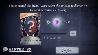 The item you can exchange with a Permanent ATier Costume Unlock Card｜6th Anniversary【Identity V】 [upl. by Herrle568]