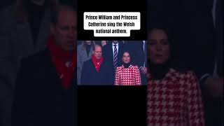 Prince William and Princess Catherine sing the Welsh national anthem [upl. by Naziaf678]