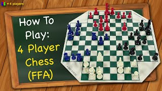 How to play 4 Player Chess Free For All [upl. by Ordisy]