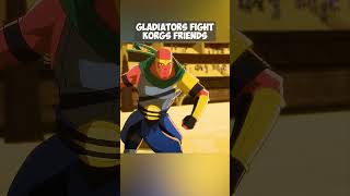 Gladiators Fight Korgs Friends 🫣 marvel hulk [upl. by Waterman]