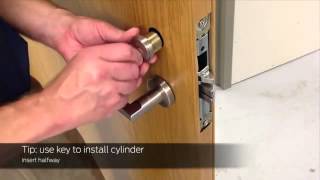 How to Install Schlage L9050 Mortise Lock [upl. by Ahsennod]