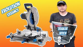 Building A Lawn Tractor Hitch With The Evolution S355MCS Metal Chop Saw  DIY Project With Donyboy73 [upl. by Ylrebmek]