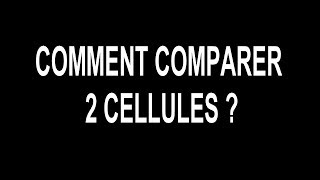 Comparaison de cellules [upl. by Ocramed]