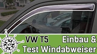 VW T5 Windabweiser einbauen und TESTEN  SCHALLDOSE ON TOUR [upl. by Miof Mela961]