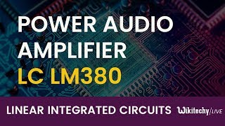 Power Audio Amplifier IC LM 380  Audio Amplifier Circuit Audio Amplifier IC [upl. by Jedd]