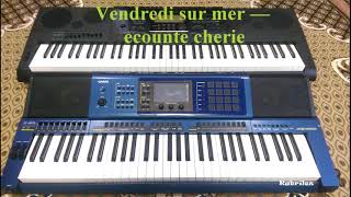 Vendredi sur mer — ecounte cherie Instrumental cover Audio [upl. by Aihsotal]