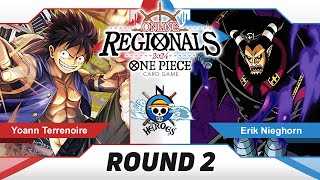 ROUND 2  ST13 LUFFY VS MAGELLAN  REGIONALS 1024 PLAYERS  noHEROES  EB01 [upl. by Hcnarb]