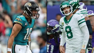 Aaron Rodgers Jets Are FAILING Season  Trevor Lawrence FIGHTS Gabe Davis Ravens INSANE OT Win [upl. by Luckin]