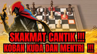 SKAKMAT DENGAN KORBAN KUDA  MENTRI [upl. by Dunstan]