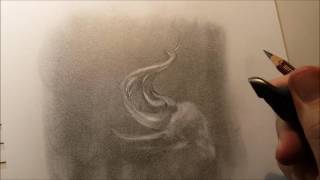 Allen Williams Graphite Powder Drawing [upl. by Iggep]