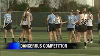 Unequal Headband Could Prevent Lacrosse Concussions [upl. by Anertak641]