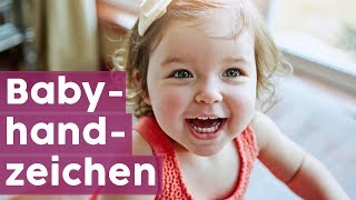 Babyzeichensprache Lerne die ersten vier Babyzeichen im Video 👶🖐️ MOMLIFE [upl. by Ettevram]