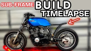 HOW TO BUILD A SUBFRAME  Cafe Racer  Tracker  TIMELAPSE [upl. by Yehsa]