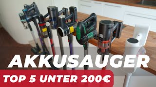 AKKUSAUGER unter 200€ im TEST 2023 SKANDAL aufgedeckt  TOP 5 beste Akkustaubsauger [upl. by Eiramait]