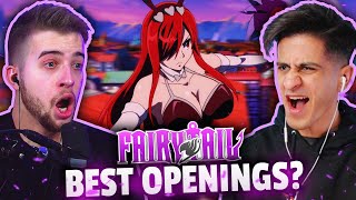 THE BEST FAIRY TAIL OPENINGS Fairy Tail Openings 22 21 amp 10 Group Reaction [upl. by Ahseei]