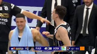 AdmiralBet ABA League 202425 highlights Round 6 Partizan Mozzart Bet – Krka 26102024 [upl. by Katinka115]