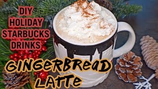 DIY Starbucks Holiday Drinks  Gingerbread Latte  Nutscom [upl. by Esom368]