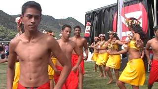 secondary school waka ama nationals 2015 Tahiti dance [upl. by Enyawd]