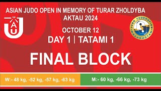 Aktau Asian Open Cup in memory of Turar Zholdybayev 2024  Tatami 1 FINAL BLOCK [upl. by Prowel]